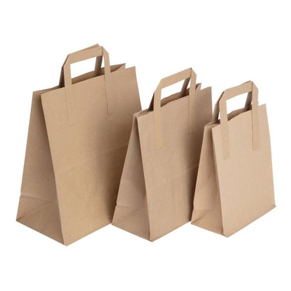 SGS Matt Film Lamination Kraft Paper Bags For Gift Packaging