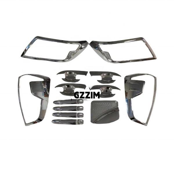 Portão Manopla Bowl Tail Light Cover Kit Corpo Acessórios Externos de Carro Para Nissan Navara 2021