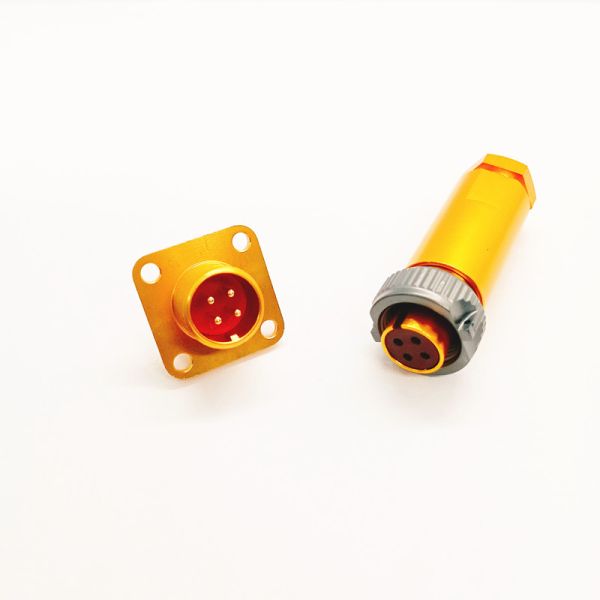 Circular Connector PC Series 19 Pins Socket Pin Connector with Aluminum Alloy Body and Bakelite Insulator