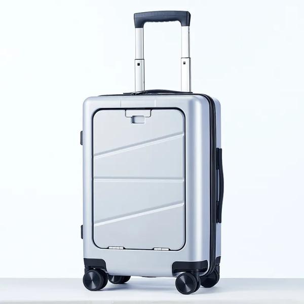 Abrasion-Resistant Multi-Functional Luggage with Soft Handle Combination Lock Wide Opening