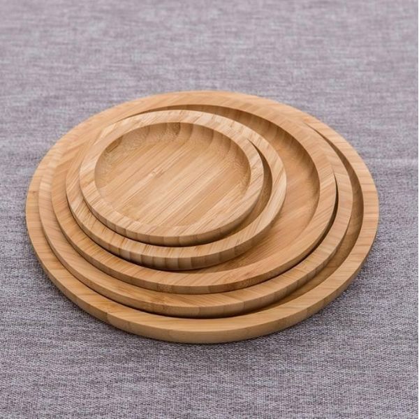 Rectangle Wood Bamboo Serving Tray Set with Handle Can Printed Logo Package Size