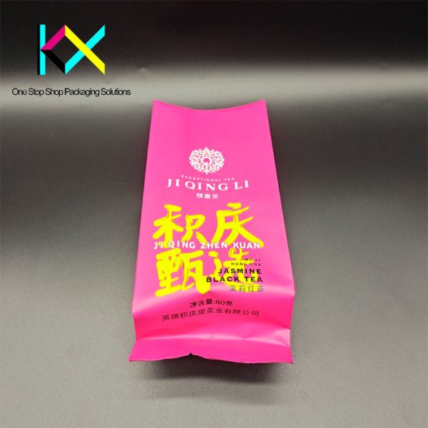 Customizable Laminated Tea Packaging Bags MOPP/VMPET/PE Side Gusset Pouch