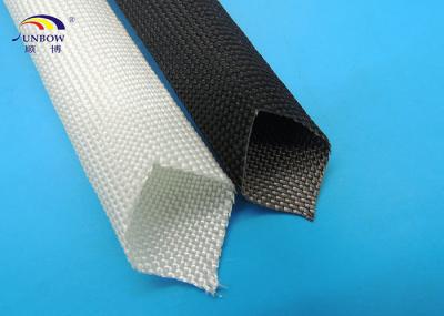 White Uncoated Flexible High Temperature Fiberglass Sleeving for Cables 400℃
