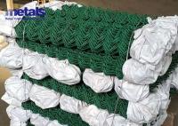 Cercas personalizadas Cyclone Wire Mesh Vinyl PVC revestido Chain Link Cercas 5ft Verde