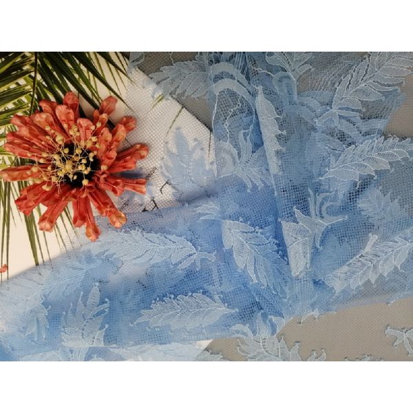 Ткань нейлона чувствительной французской ткани шнурка Chantilly облегченная