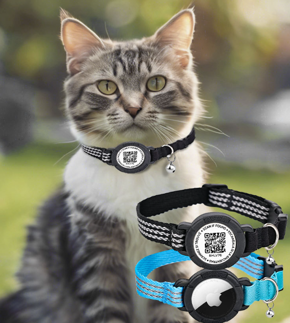 Personalized Pet Accessories Function Custom Print Nylon Smart QR Code Pet Tag Collar