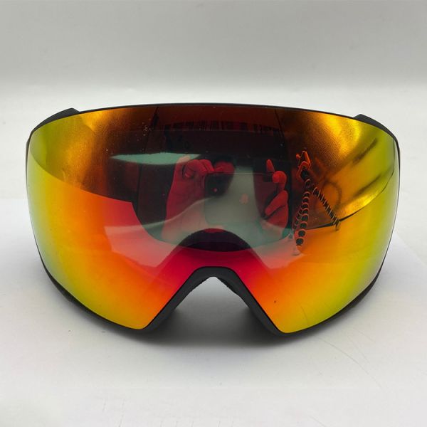 Custom Logo Double Anti-Fog UV400 Prescription Ski Goggles Magnetic Polycarbonate Design