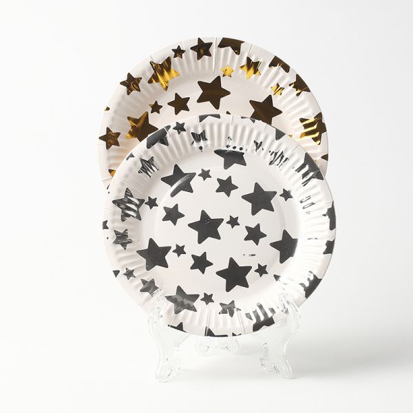 Colourful Party Plates Cups Napkins Sets for Fully Customized Disposable Paper Plates