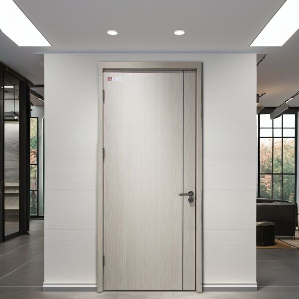 Modern Bedroom Interior Solid Wood Door Custom Ready To Install For House