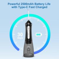 Mini-irrigateur oral électrique sans fil avec charge USB et étanche IPX6 pour le nettoyage dentaire portable