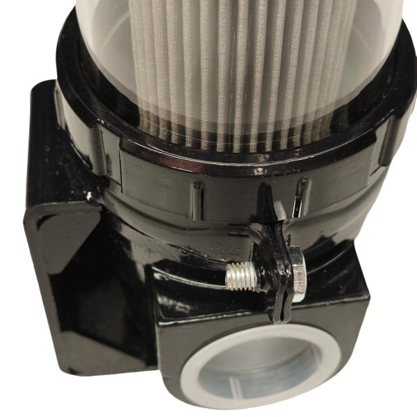 Professional Sanitation Truck Filter Assembly, Fits Sweeper/ Maintenance/ Sprinkler Vehicles, Precision Filtration, Stain Removal, Transparent Design, Pump Protection