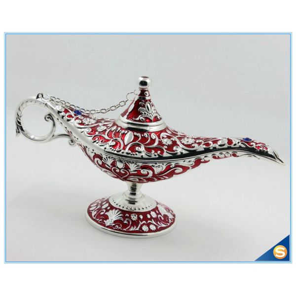 Middle East style metal aladdin lamp trinket box jewelry box for gift