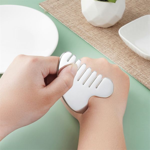 Body Massage and Scalp Relaxation 304 Stainless Steel Gua Sha Comb Scalp Relax And Hair Growth Head Gua Sha Massage Tool