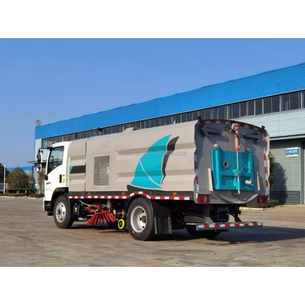 Barredora vial Sinotruk HOWO 4m3 5m3 6m3, camión barredora de alta potencia, barredora de carreteras