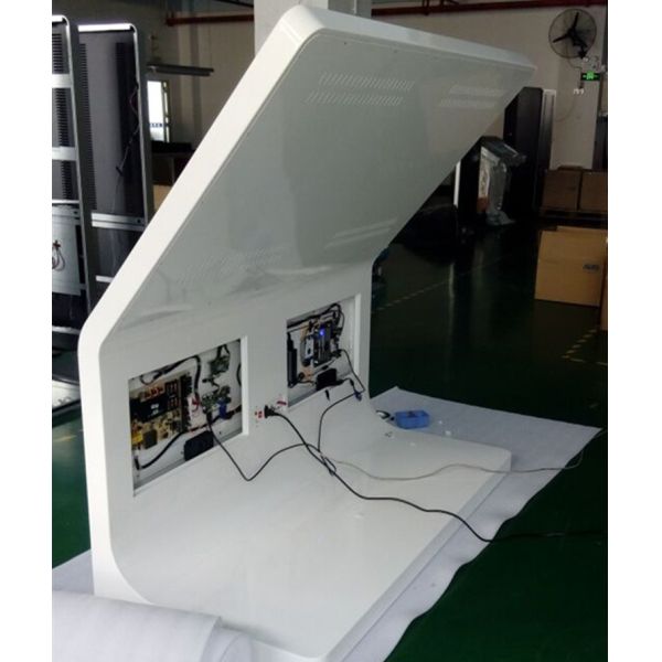 55 Inch Supermarket Interactive Infrared Touch Screen Information Kiosk All In One PC i5 CPU