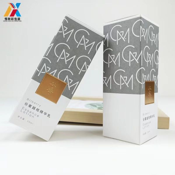 Luxury Coated Paper Facial Cleanser Cosmetics Packaging Box Free Sample Quick Production Time