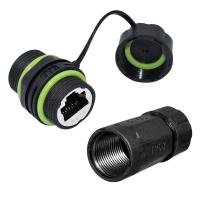 M20 RJ45 Conector impermeable Panel de aleación de zinc Tipo IP68 Conector de red impermeable
