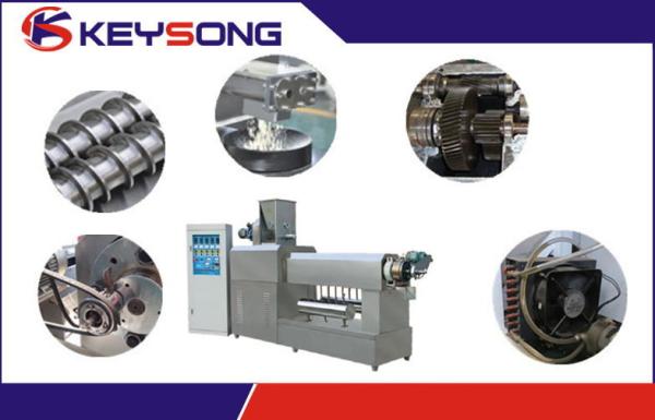 Stainless Steel Food Extruder Machine Double Screw Extruder For Puffed Snacks