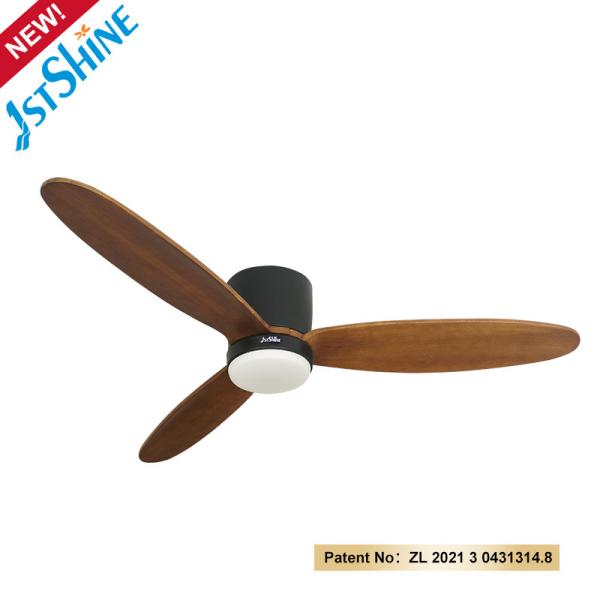 Material do corpo da lâmpada de carne Ventilador de teto reversível de 3 lâminas Ideal para casa, hotel e escritório