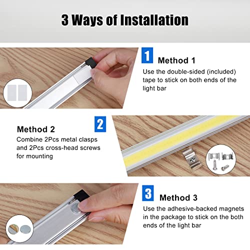 12V Car Interior LED Light Strip with 104 COB LEDs and High Brightness of 1600LM