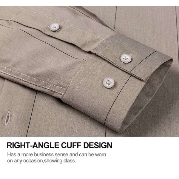 Удобные нежелезные рубашки LCBZ мужская бамбуковая волокна напечатана длинная рукава обычная рубашка