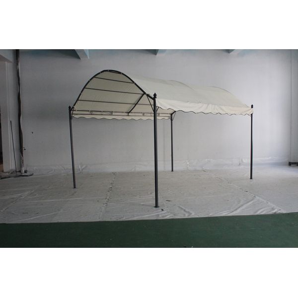 Not Coated Steel Enclosed Modern Waterproof Outdoor BBQ Camping Patio Solar Gazebo