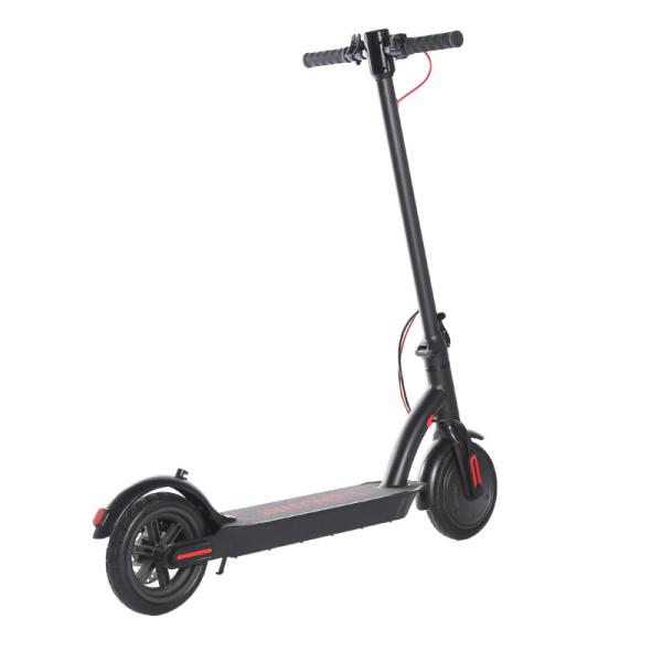 Black 2 Wheel Collapsible Electric Scooter 8.5 Inch CE Certificate