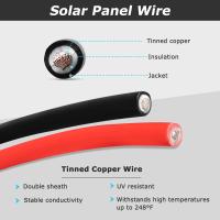 4 / 6mm2 Cabo solar fotovoltaico com classificação de temperatura -40C-90C para sistema de montagem solar