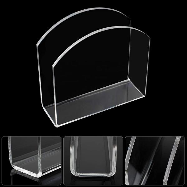Acrylic Napkin Display Rack Stand Pen Magnetic Holder Advertising 5 Inch