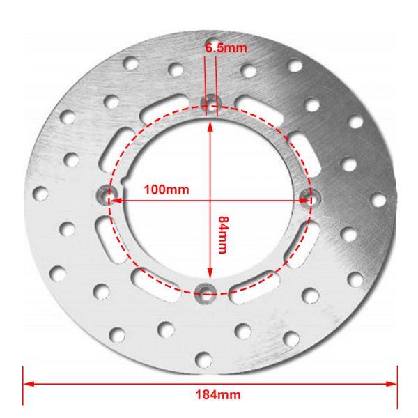 Upgrade Your Dirt Bike's Braking System with Custom 184mm Rear Performance Disc Brake