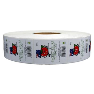 Etiquetas de vidro de papel adesivas de empacotamento impressas privadas do frasco de Rolls