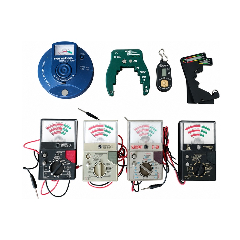 IMHOO LCD Display Hearing Aid Battery Tester with 1.5V to 3V Range and Portable Design