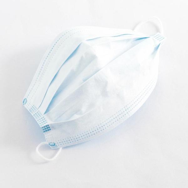 17.5 * 9.5CM 3 Ply Earloop Mask Ce Certified Face Mask Easy Breath OEM Packing Design