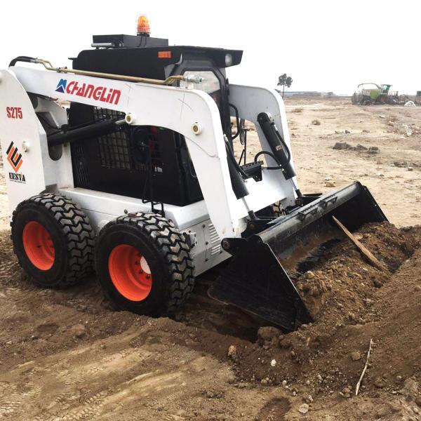 Mini China Skid Steer Loader 0,53 Cbm avec différentes pièces jointes