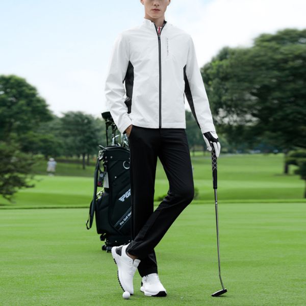 Men's Lightweight Polyester Golf Jacket OEM Custom Sport Outerwear Item