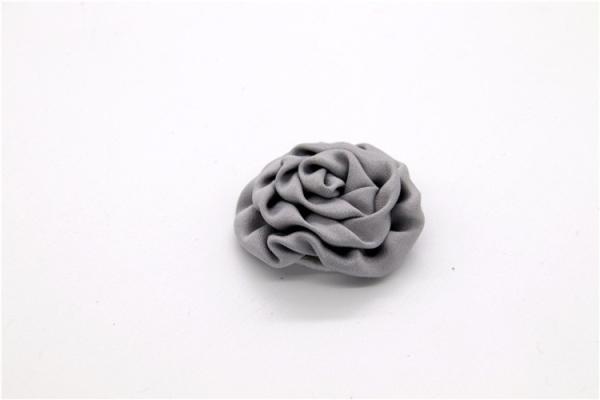 Hand Sintered Edge Flower /girl flower made of satin ribbons/Hand-simulated flower Various colors Fabric, wool