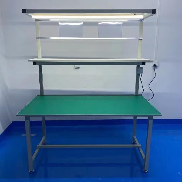 Customized 1200*1200*3600 Mobile Phone Technician Repairing Workstation Desk Assembly