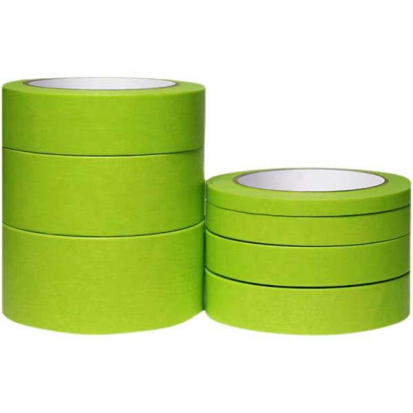 Performance Green Masking Tape for Automotive Repair and Painting Applications High Quality Adhesive Tape