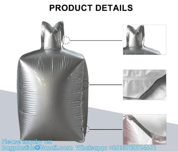 Foil Bulk Bag 1 Ton Aluminum Liner Bag Big Capacity 1000kg Jumbo Bag For Cement FIBC Container Bags