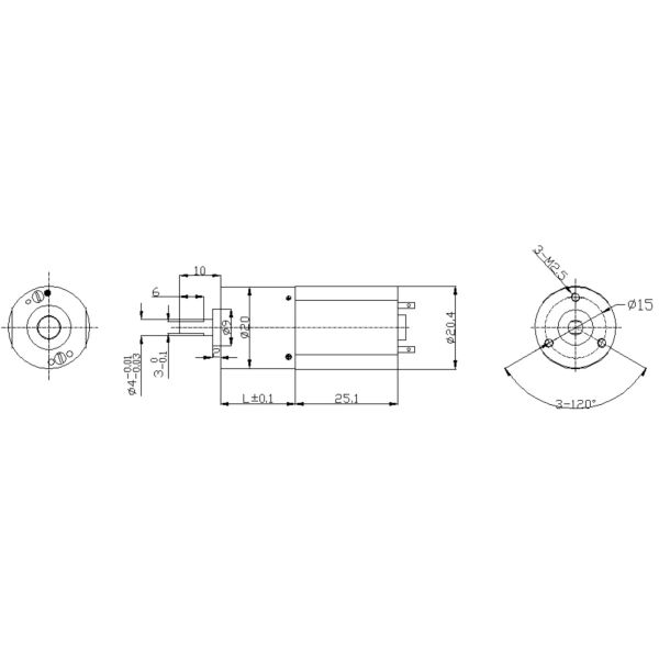 Planetary Micro Metal Gear Motor 20MM 12V 24V DC Brush Motor With Speed Reducers