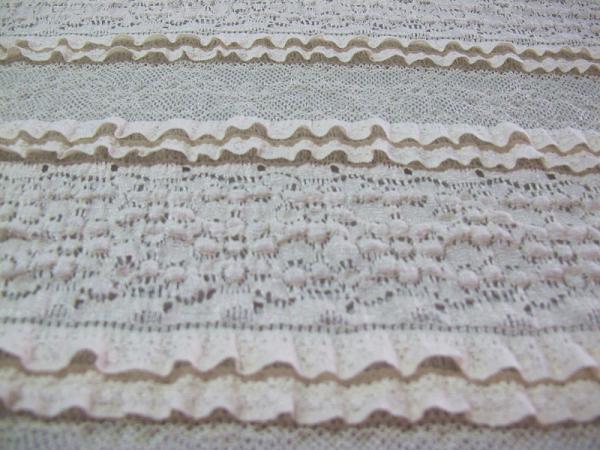 Multilayer Bridal Stretch Lace Trim Fabric Eco Friendly 50’’- 52’’ CY-LW0182