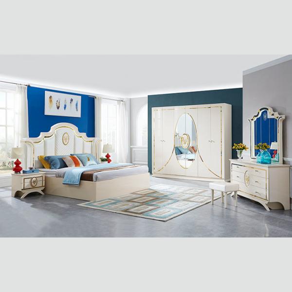 Cabrini MDF Modern Apartment Bedroom Sets Furniture ODM OEM Low Key Luxury