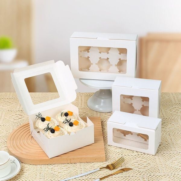 Paper Cupcake Boxes with Lining 12 Hole Package Size 57.00cm * 47.00cm * 37.00cm
