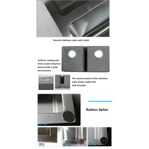 Раковина одиночного шара коммерчески нержавеющая с Драйнбоард над установкой счетчика