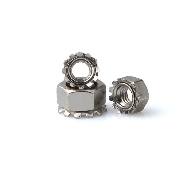 Zinc Plated Steel& Stainless Steel Locknut with External-Tooth Lock Washer K Locknuts