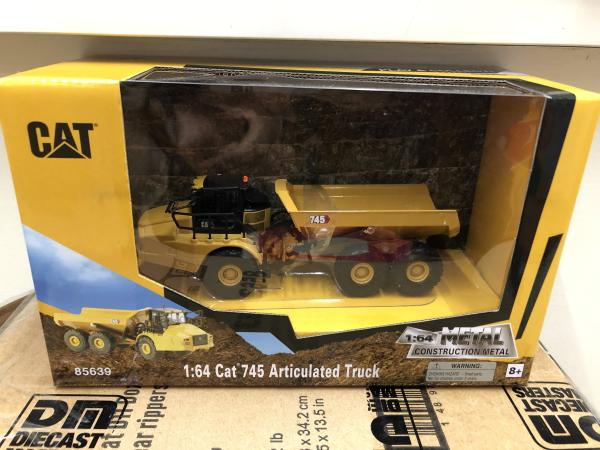 DM 1:64 CAT 745 Articulated Dump Truck Engineering Hauler Model 85639