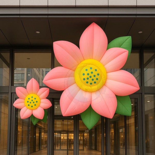 Inflatable Flower Decoration for Shopping Mall Entrances Plaza Events Building Display Seasonal Promotions And Branded Outdoor Advertising Installations
