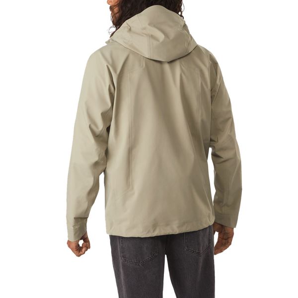 Мужская горная водонепроницаемая ветроупорная легкая упакованная капюшонированная дождевая куртка на открытом воздухе Бег по горным склонам мужская дождевая куртка