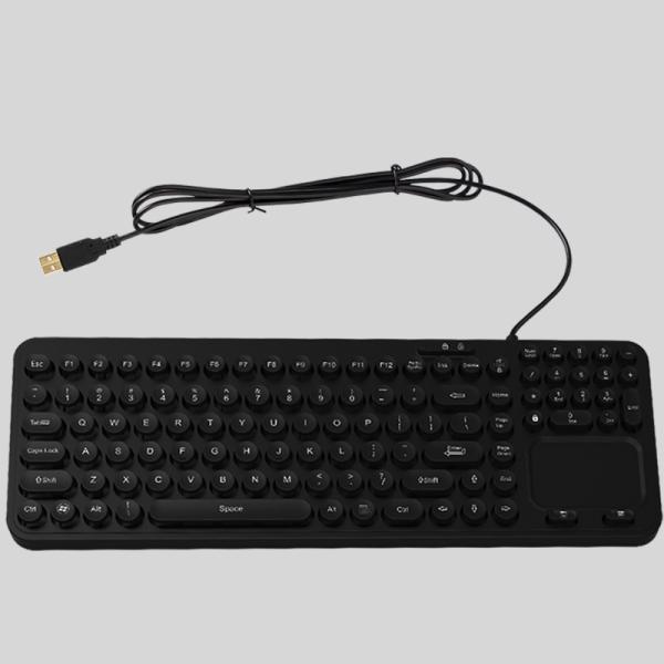 IP68 洗える 軍事医療 産業用 バックライト キーボード 機能キー Numerica キーボード タッチパッド