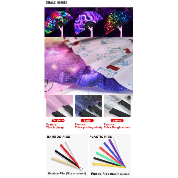 New Arrival Foldable Fan Dancing Clacking Rave Fan Boot on the Ground Clacking Hand Fans
